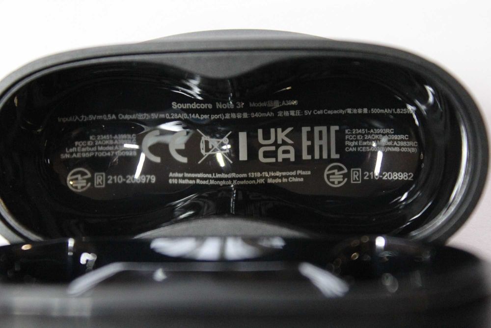 Наушники Anker SoundCore Note 3i Black ANC TWS оригінал