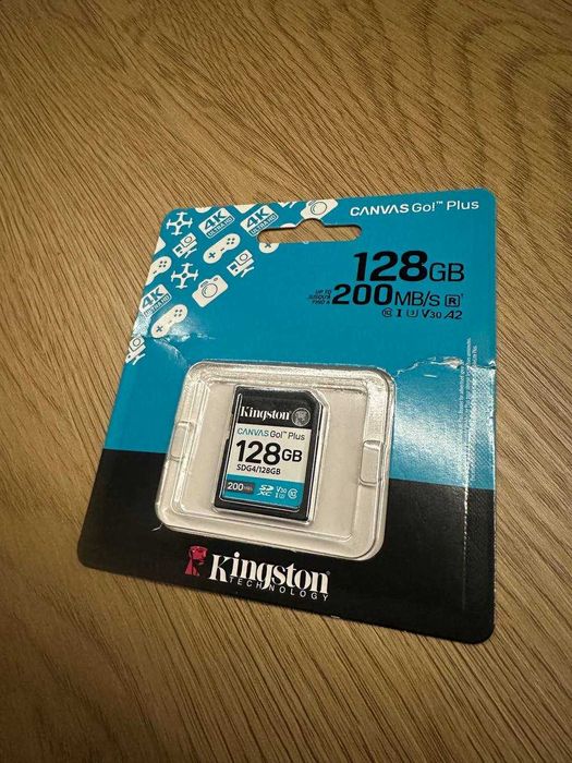 Карта пам`ятi SDXC 128GB UHS-I/U3 Class 10 Kingston Canvas БЕЗКОШТОВНА