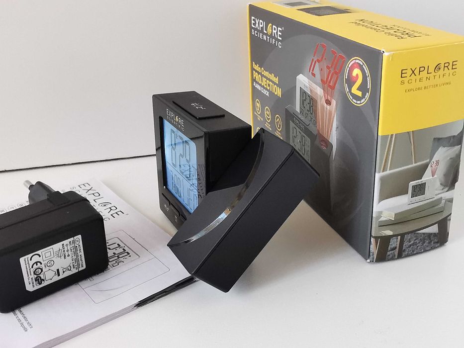 Budzik Explore Scientific RDP1001 Projekcyjny DCF Radiowy Podśw LCD