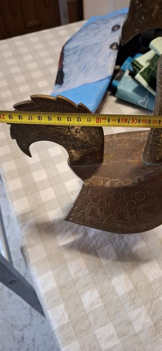 Galo antigo em latao