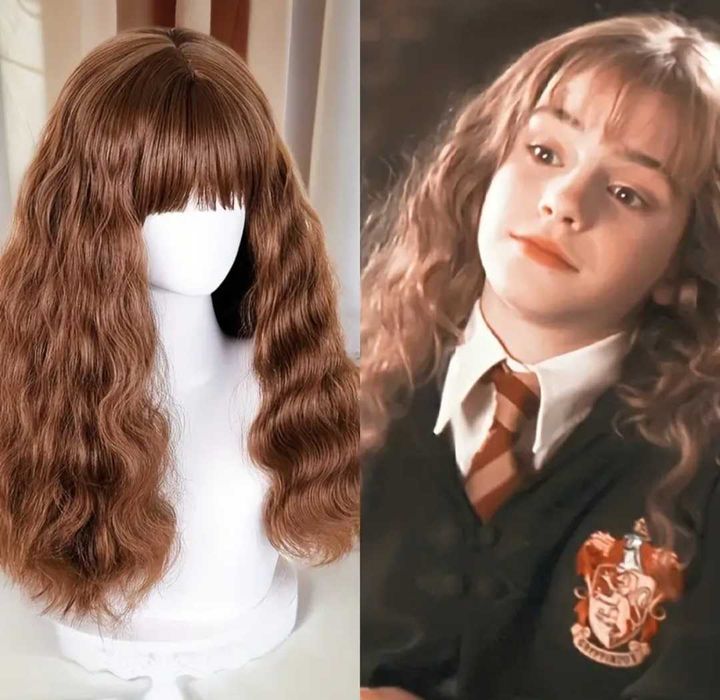 Nowa peruka Hermiona Gringer Harry Potter włosy halloween