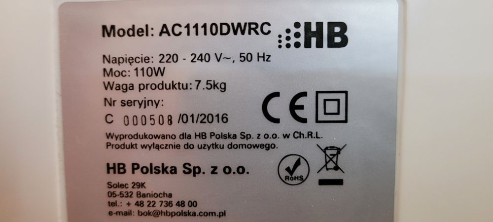 Klimator HB. Air Coolic.