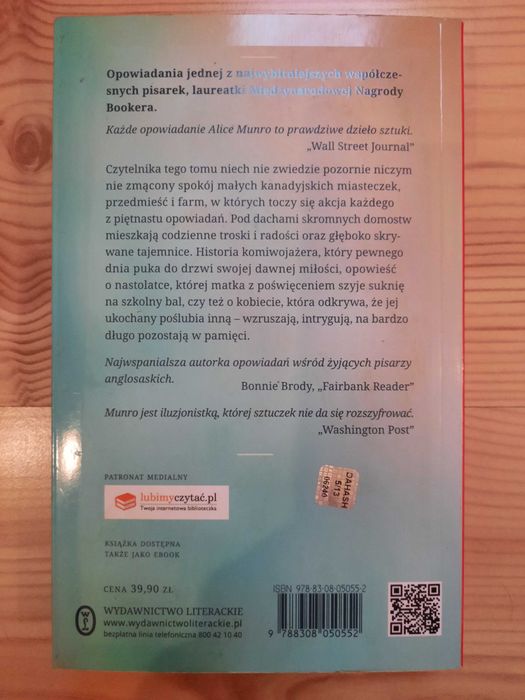 Książka Alice Munro "Taniec szczęśliwych cieni"