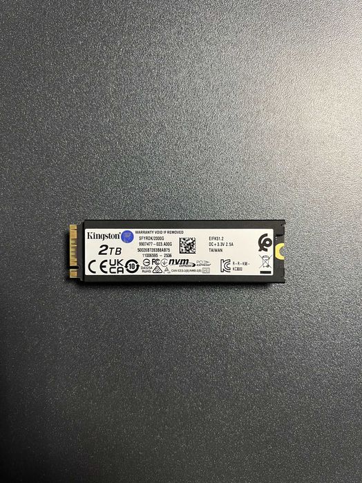 SSD Kingston FURY Renegade 2TB у відмінному стані