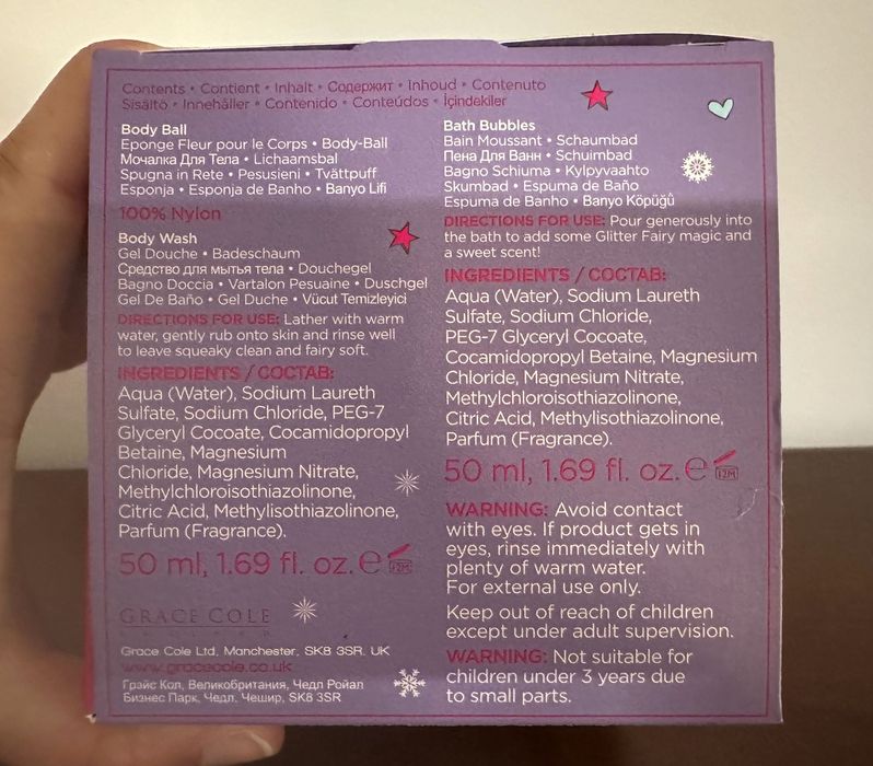 Gel de Banho + Espuma de Banho + Esponja Rosa