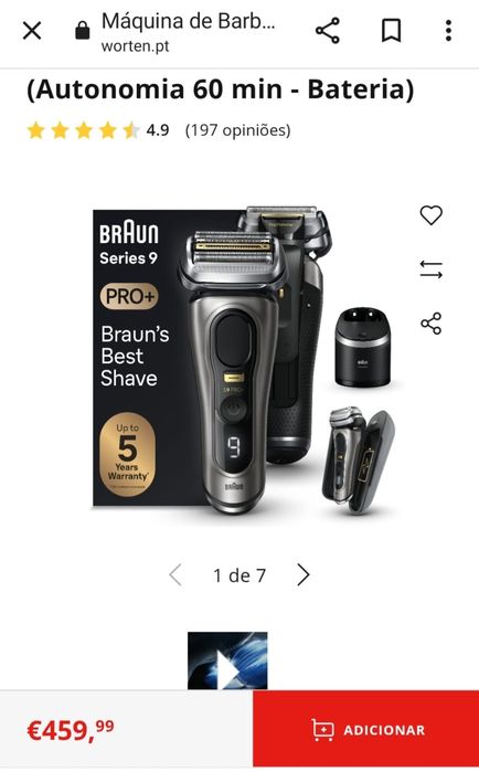 Máquina de barbear Braun séries 5 Campanhã • OLX Portugal