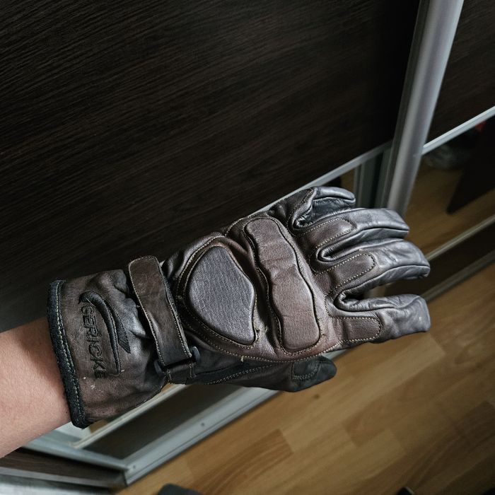 Чоловічі шкіряні мото перчатки Gericki мужские