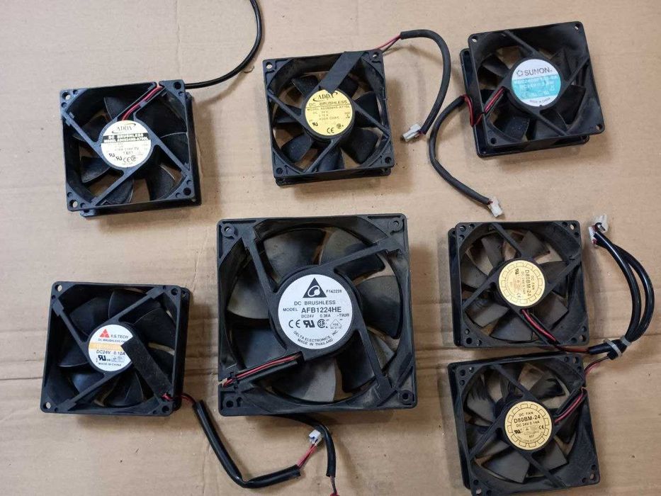 Вентилятор 24V 120 80 mm потужний кулер Delta мощный ADDA серверный Sunon