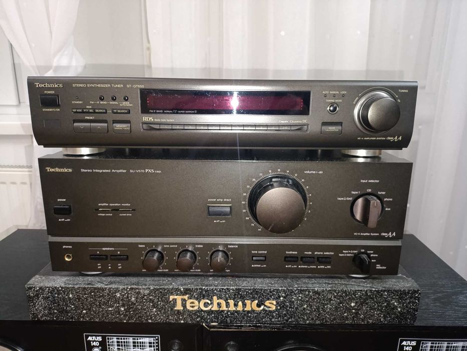 Zestaw kolumn Altus 140 plus amplituner Technics SU-V570