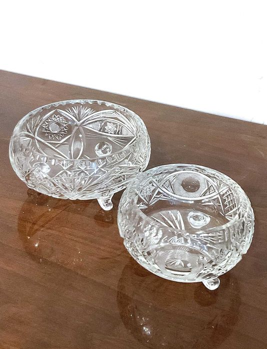 Miseczki na cukierki - PRL oryginalne - kryształ