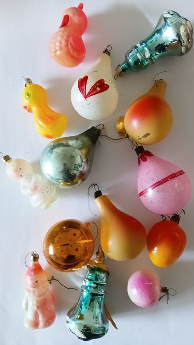 Елочние  игрушки  ссср  лампочки сосульки