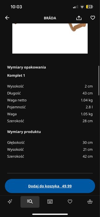 Bambusowa podstawka ikea pod laptopa