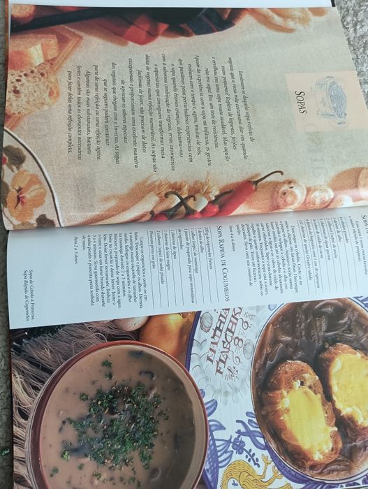 Sopas & Casseroles: Quentes e frias - aproveitamentos	Como Novo!