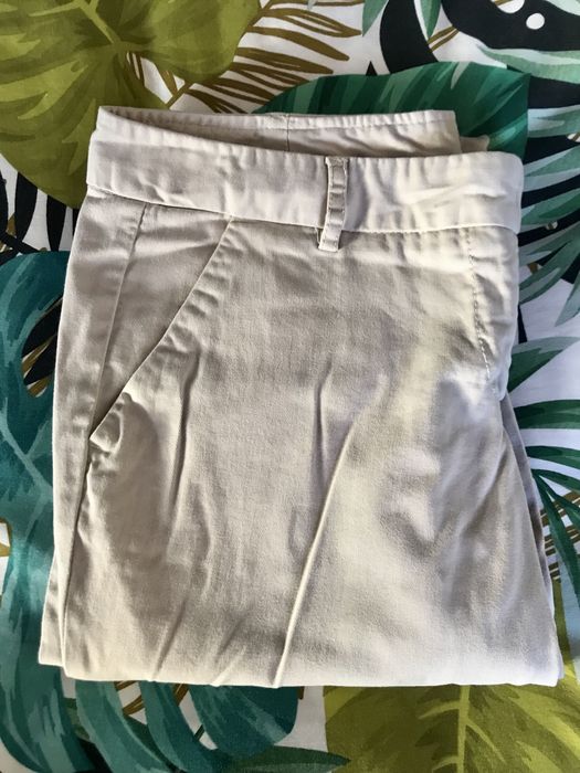 Calças Beje Benetton 38 Mulher