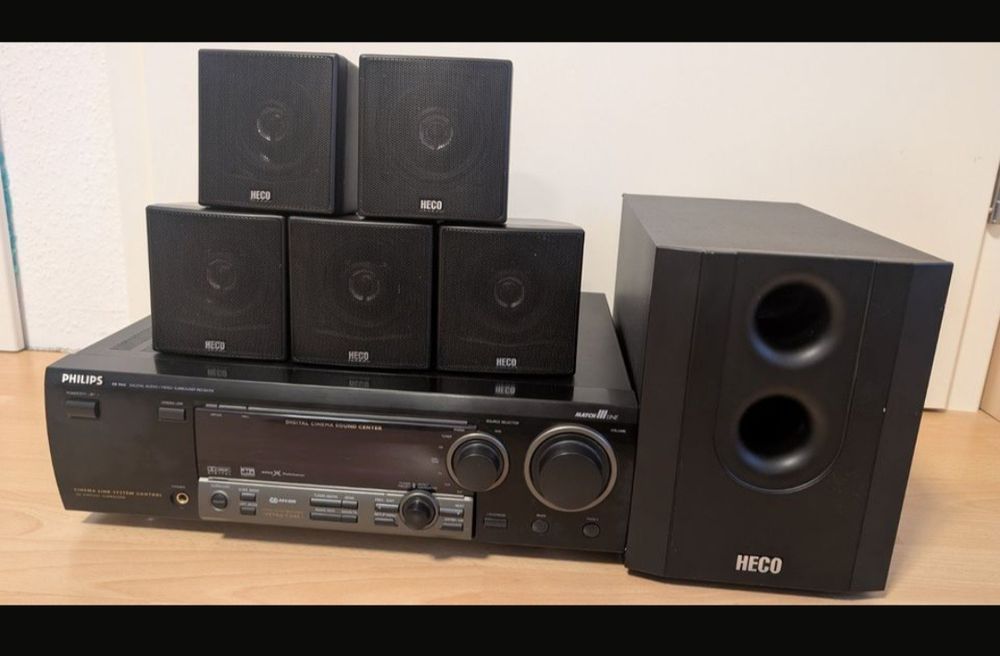 Домашній кінотеатр Philips 5.1 + Акустика HECO (Повний комплект)