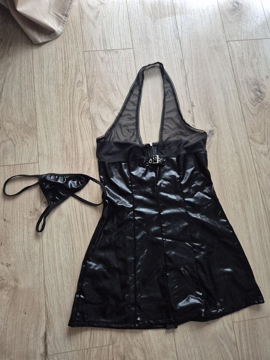 Nowy! Komplet bielizny 38 M 40 L koszulka stringi