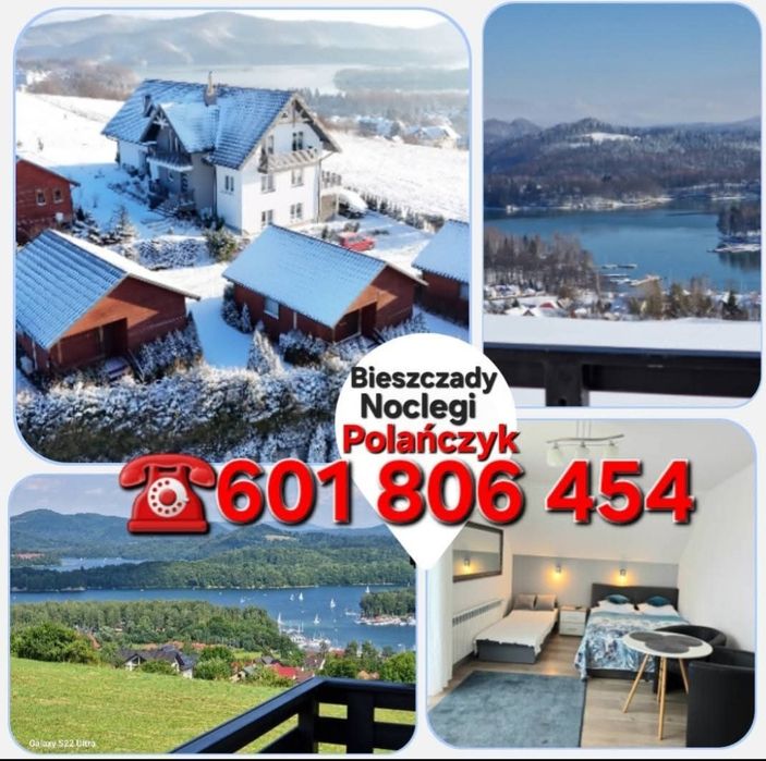 Z widokiem na J. Solińskie Domki/pokoje/apartament/Bieszczady-Polańczyk