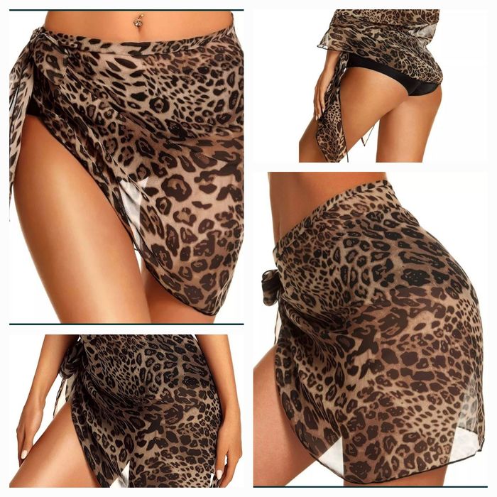New Women's Leopard Pareos. Summer Fashion for Beach and Pool
