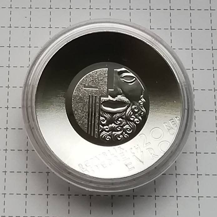Австрія 20 євро 2020р. СРІБЛО. 100р.- Зальцбургський фестиваль. ПРУФ