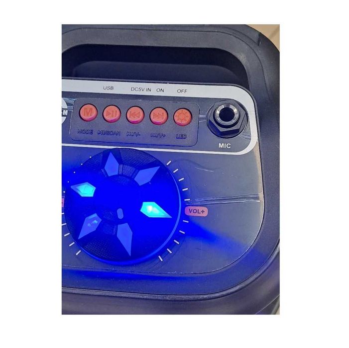 Bluetooth  компактна караоке колонка | RGB | 39см