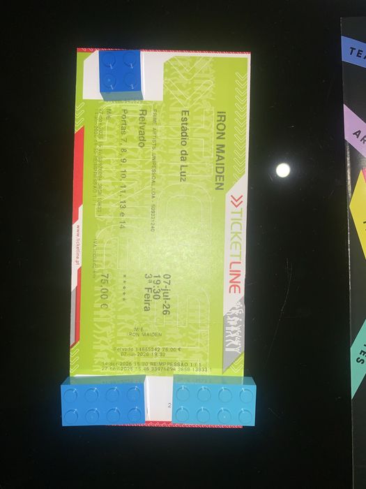 Bilhete Iron Maiden