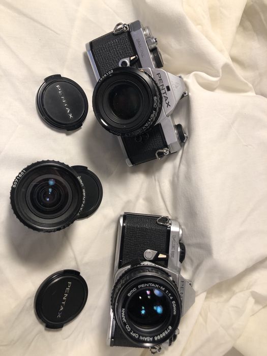 Coleção de máquinas fotográficas analógicas