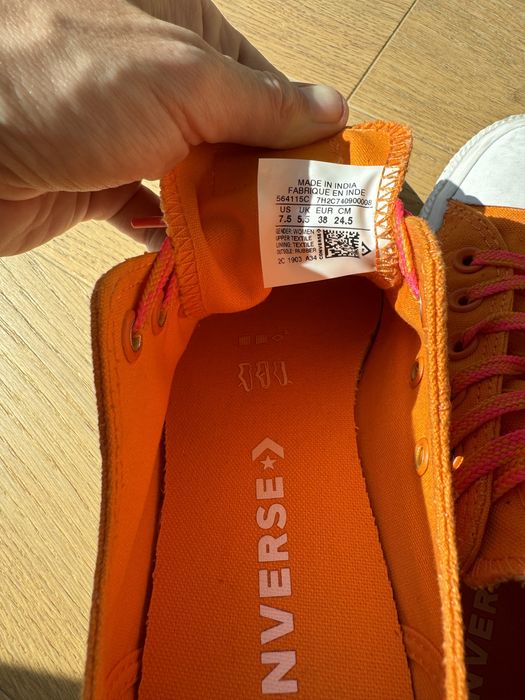 Trampki Converse All Star pomaranczowe, 38