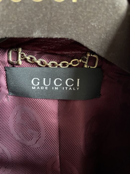 Casaco Gucci Em Pele