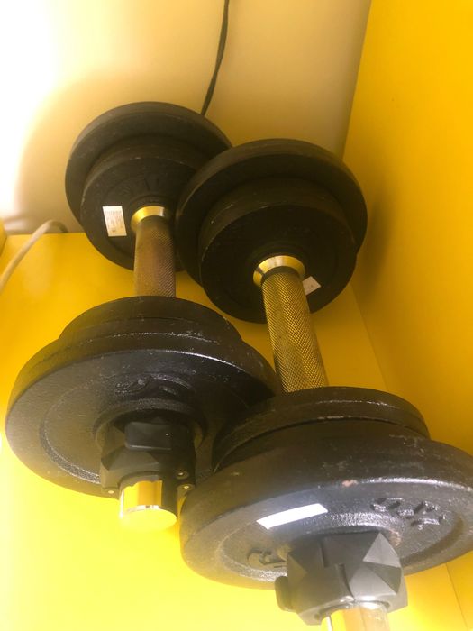 Conjunto de Halteres de musculação
