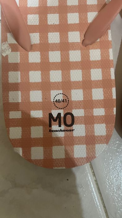 Chinelos mo branco e rosa velho tamanho 40 41