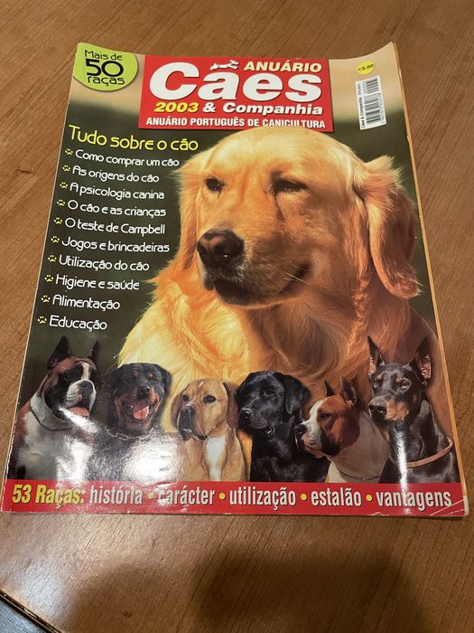 Revistas antigas sobre cães