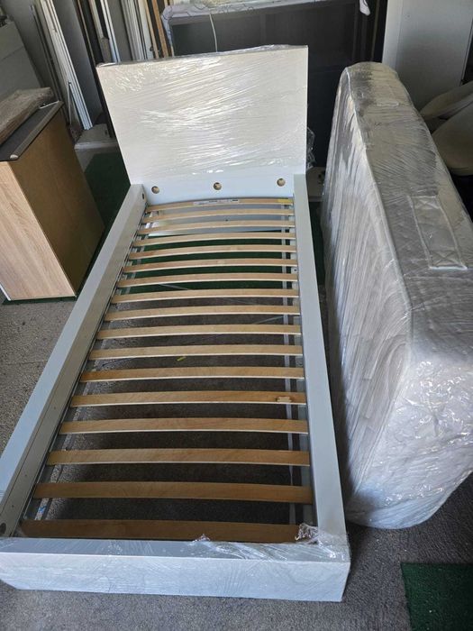 Cama solteiro com colchão Entrega e Montagem Gratuita