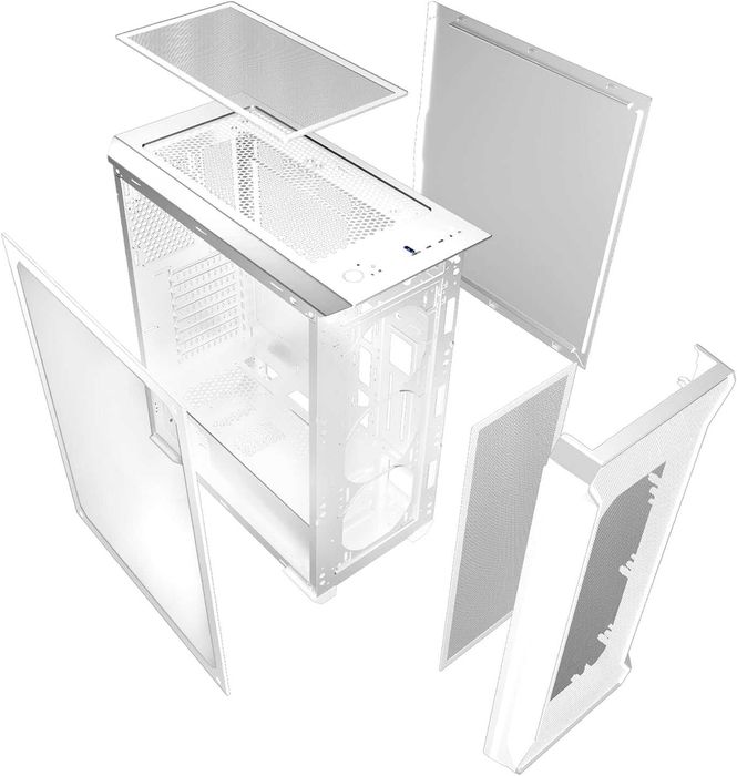 корпус пк EMPIRE GAMING DarkWitcher,ARGB, ATX, 4 x  120 мм  білий