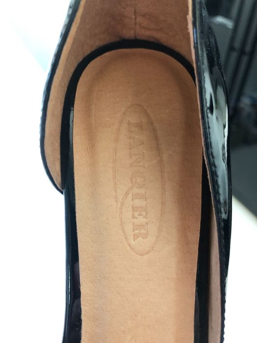 Buty na wysokim obcasie, skórzane szpilki
