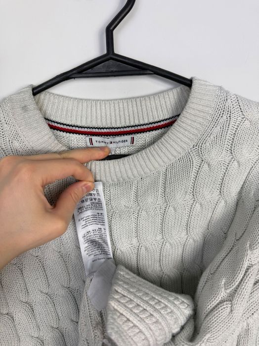 Sweter Warkocz Tommy Hilfiger Damski