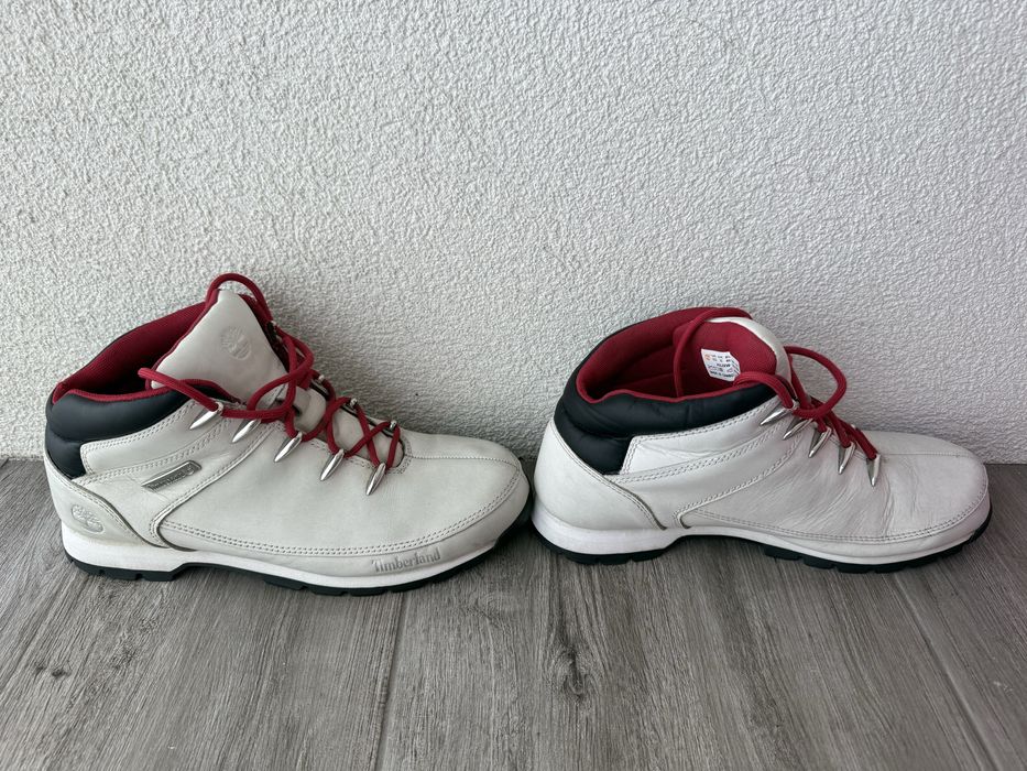 Jasne zimowe trapery/ ocieplane buty Timberland 44.5 skóra