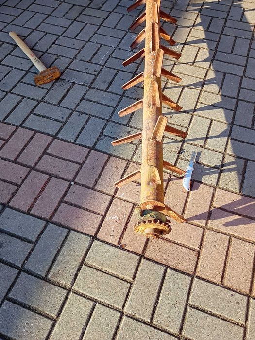 Wał/bęben do roztrząsacza obornika