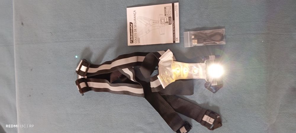 Colete caminhada/bicicleta/moto LED's