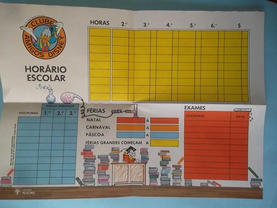 Disney Especial Nº 21 com brinde: Horário escolar gigante