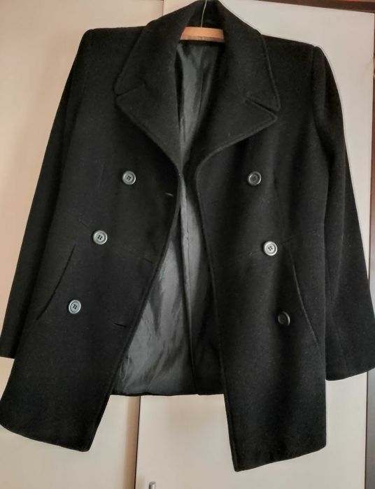 płaszczyk wełniany czarny Etam rozm. M/L