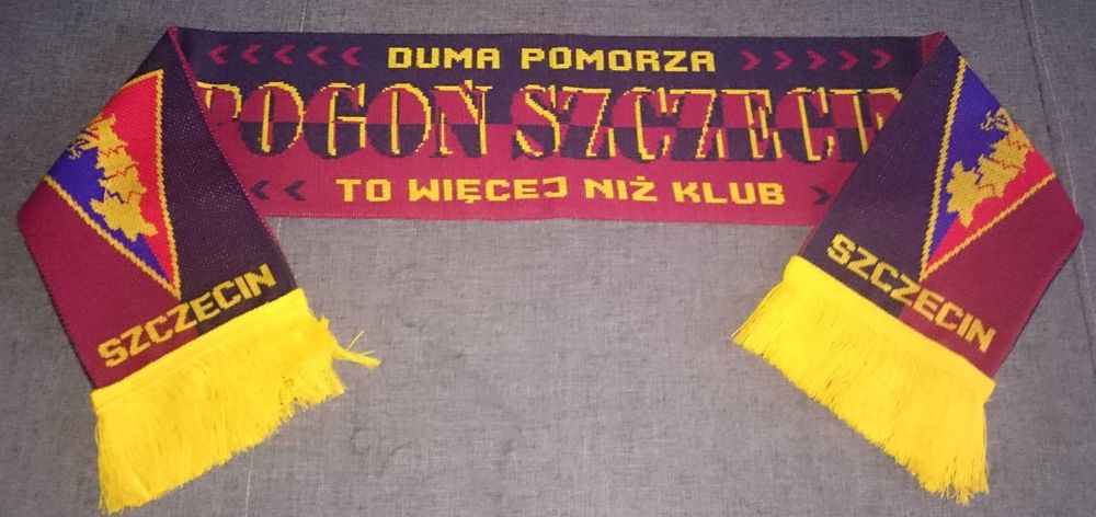 POGOŃ SZCZECIN Duma Pomorza ... !!  Szalik szal piłkarski sportowy