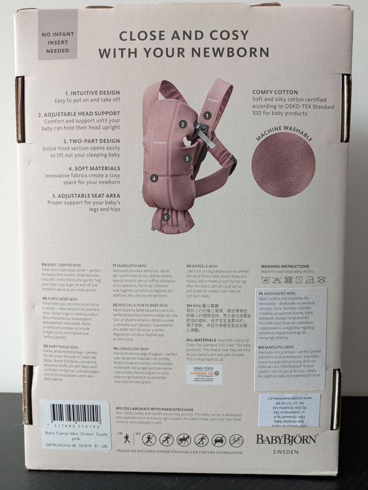 BabyBjörn Baby Carrier Mini 100% bawełna