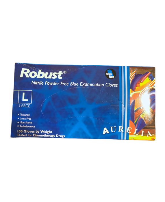 Rękawiczki Jednorazowe Nitrylowe ROBUST Aurelia L 100szt