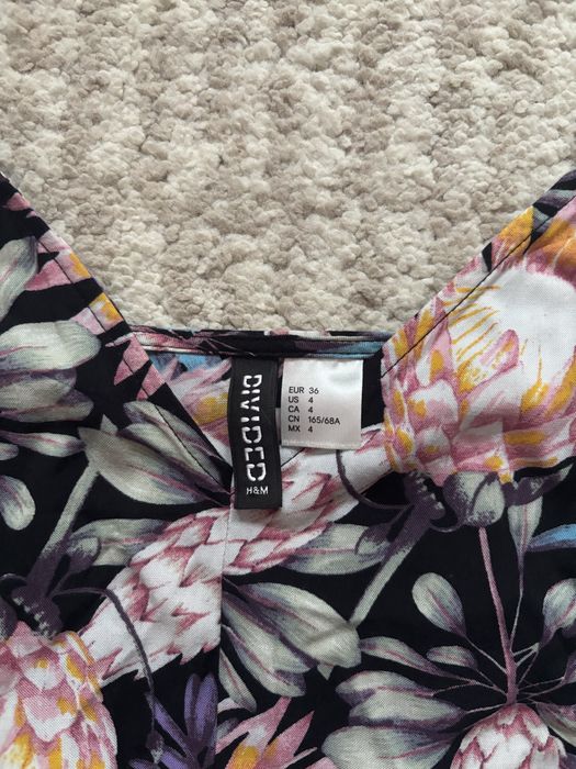 Kombinezon letni kwiatowy damski H&M, rozmiar 36
