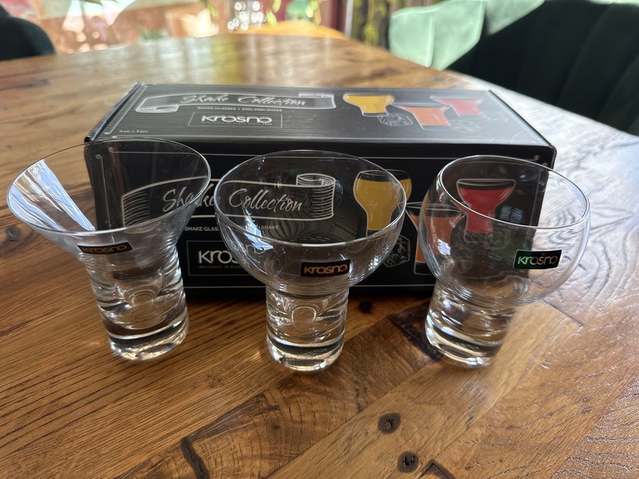 Zestaw kieliszkow w roznych ksztaltach KROSNO