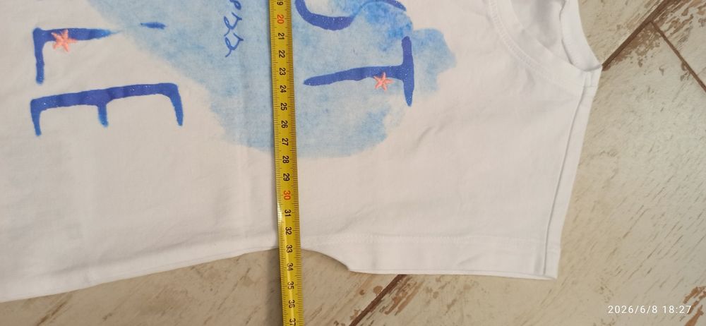 T-shirt biały dla dziewczynki Coccodrillo 128 bdb