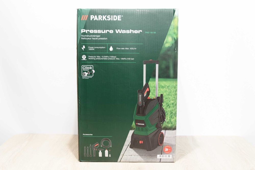 Мийка високого тиску Parkside PHD 135 G6 Мойка для авто 135Bar, 1800Вт