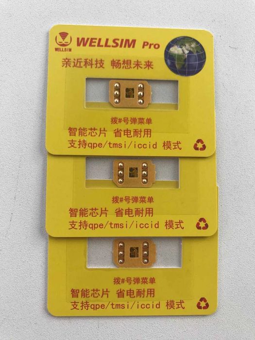 Смарт-Карта R-Sim WELLSIM PRO Для Розблокування iPhone QPE /ESIM