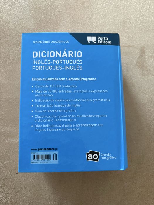 Dicionário de Inglês - Português Português - Inglês