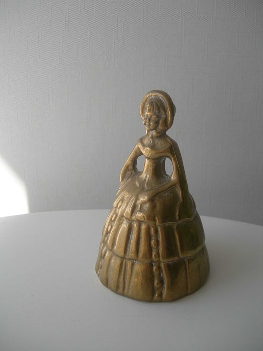 Колокольчик, колокол, Леди Белл, бронза,12 см, редкое лицо